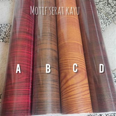 Warna ini sangat kaya dengan tampilan coklat medium yang. Wallpaper Sticker motif Kayu warna Coklat uk: 45 cm x 10 ...