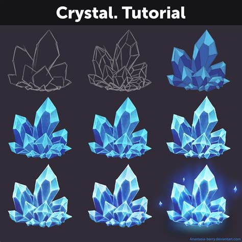 How To Draw Crystals Digital Johanne Lockhart