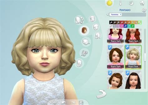 Sims 4 Hairs ~ Mystufforigin Bangs Wavy Hair For Toddlers