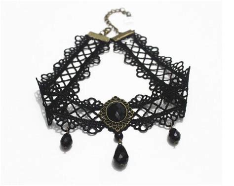 2017 Sex Trendy Choker Necklaces Jewelry Elegant Hollow Black Lace