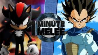 One Minute Melee Shadow Vs Vegeta Ftteamfourstar Youtube