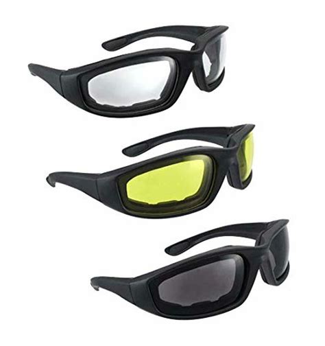 Hisurprise 3 Pair Motorcycle Riding Glasses Smoke Clear For Harley Davidson Ebay
