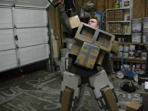 Cardboard Box And Duct Tape Transformers Costumes Youtube