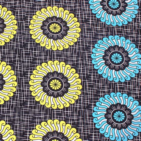 African Print Flower Fabric Style B African Print African Fabrics