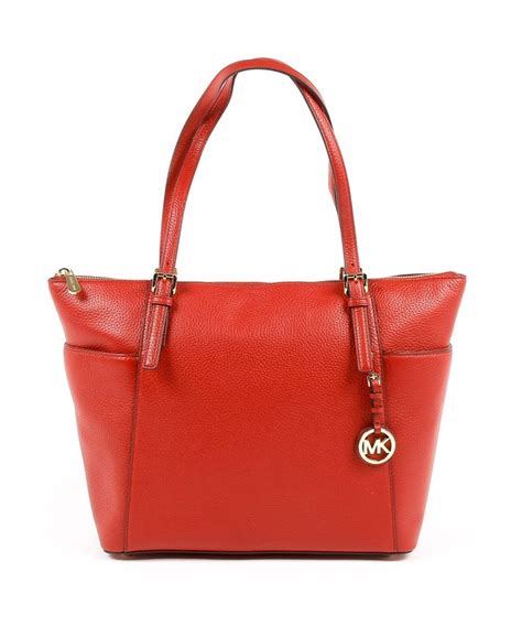Michael Kors Womens Handbag Jet Set Item In Red Modesens Handbag