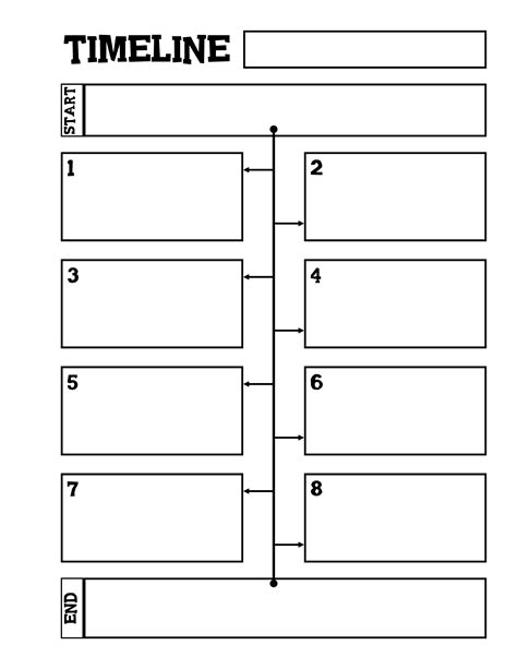 Blank Timeline Template For Kids Templates At