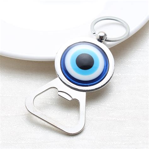 Lucky Eye 1pc Bottle Opener Evil Eye Charms Keychain Fridge Magnets Art