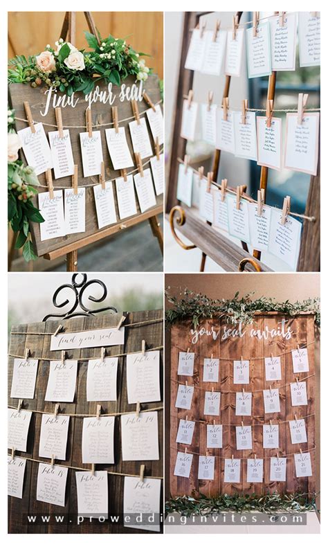 Genius Wedding Seating Chart Ideas To Guide Your Guests Rustic Seating
