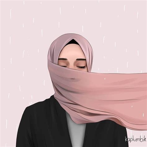Cover Wattpad Islamic Girl Hijab Cartoon Hijabi Girl