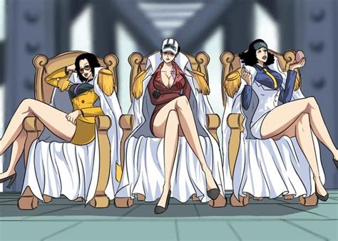 Genderbent Admirals Onepiece In 2021 One Piece Genderbend Anime