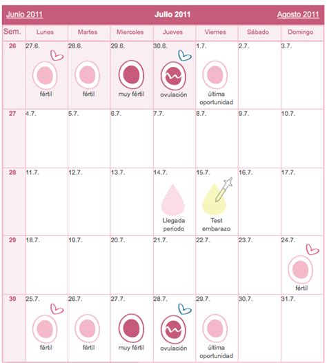Lista Foto Calendario Menstrual Dias Fertiles E Infertiles Cena Hermosa