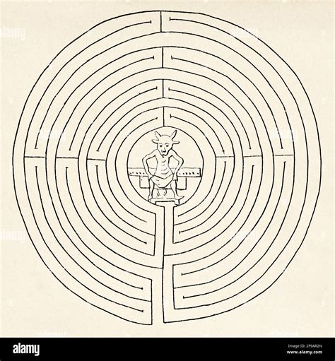 The Minotaur Labyrinth Designed By Architect Daedalus For King Minos Of