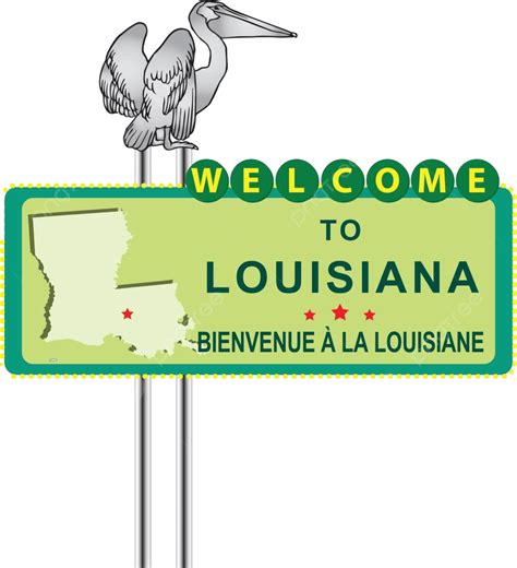 Stand Welcome To Louisiana Token Welcome Booth Vector Token Welcome