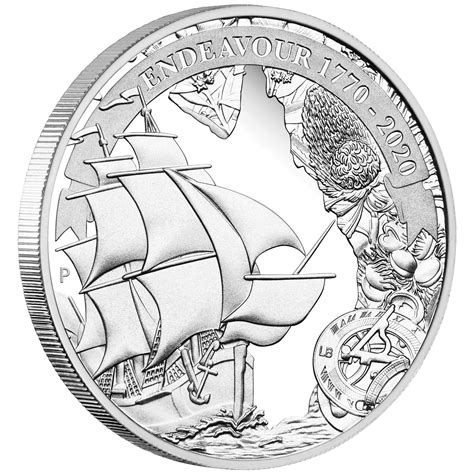 Voyage Of Discovery Endeavour 1770 2020 1oz Silver Proof Coin