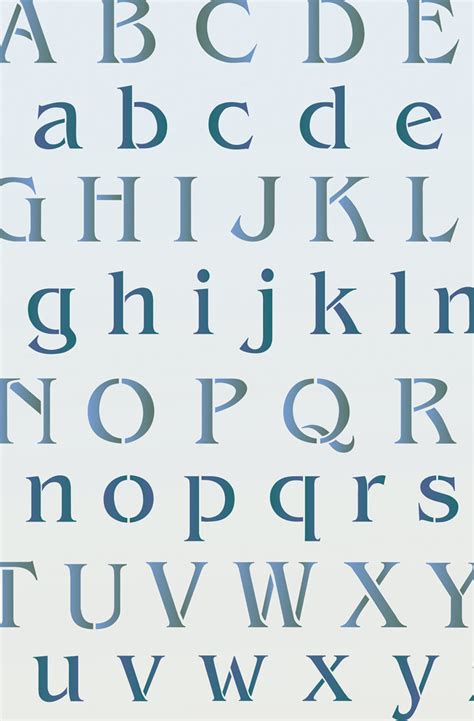 small alphabet theme pack stencil henny donovan motif