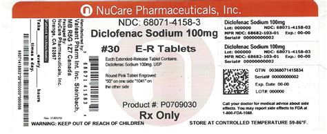Ndc 68071 4158 Diclofenac Sodium Label Information Details Usage