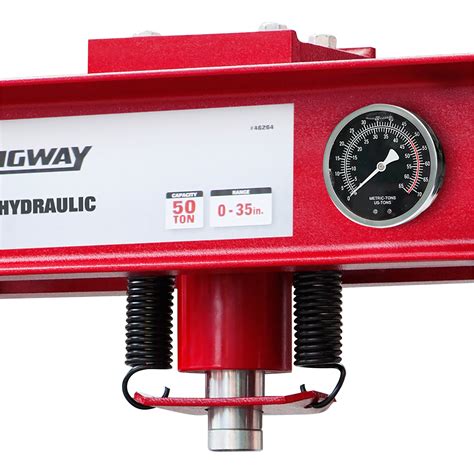 Strongway 50 Ton Pneumatic Shop Press With Gauge And Winch Northern Tool
