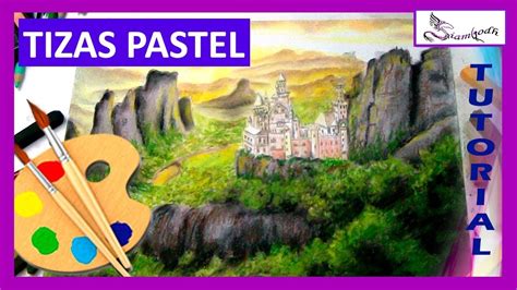 Como Dibujar un Paisaje de Montañas 🎨 con Tizas Pastel ...