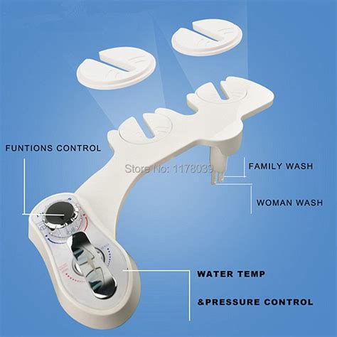 Hot And Cold Water Dual Nozzle Non Electric Smart Toilet Bidetfemale