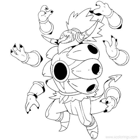 Hoopa Unbound Pokemon Coloring Pages