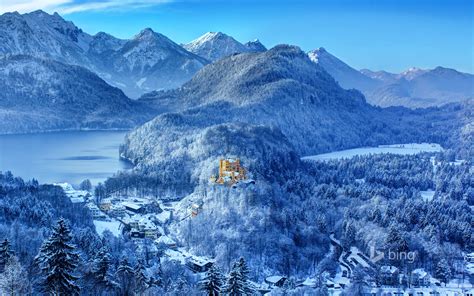 View Of Castle Hohenschwangau Bavaria Germany