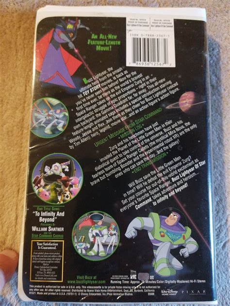 Buzz Lightyear Of Star Command The Adventure Begins VHS 2000 Disney