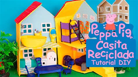 Espectacular casa de peppa pig con 2 pisos, ideal para jugar en cualquier lugar. Como hacer la Casa de Peppa Pig Reciclada Juguetes Navidad ...