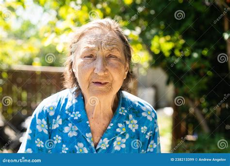 Very Old Great Grandmother Senior Old Woman Stock Image Image Of