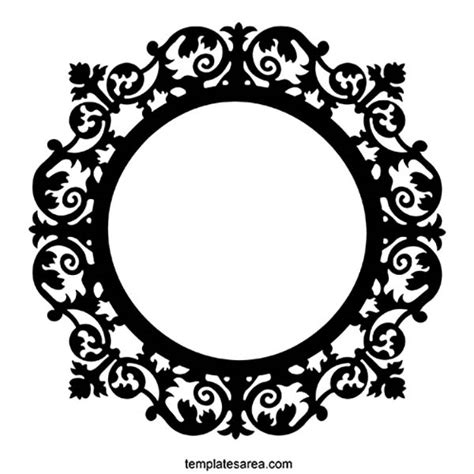 Elegant Circular Frame Vector Design Free Download