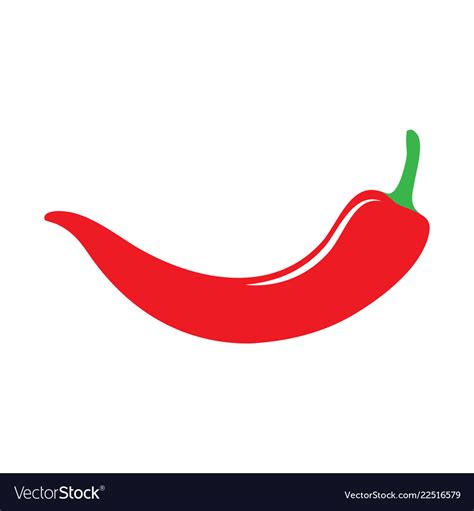 Red Hot Chili Pepper Icon Royalty Free Vector Image