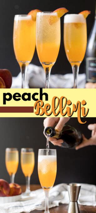 Bellini How To Make A Peach Bellini Amandas Cookin