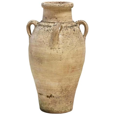 Mediterranean Antique White Pottery Amphora At 1stdibs