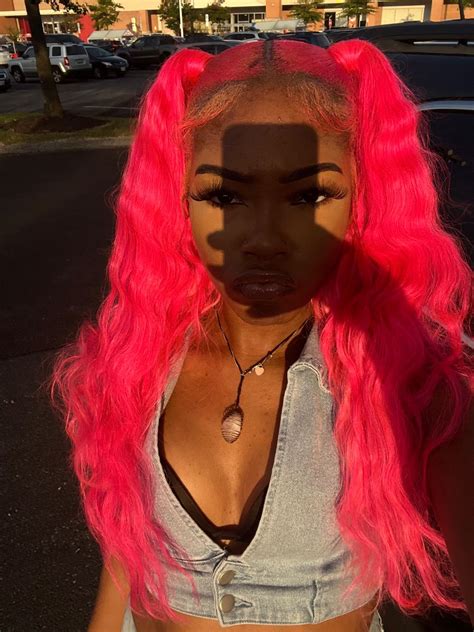 Pink Hair Black Girl In 2022 Pink Hair Black Girl Girl