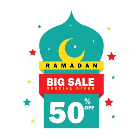 Ramadan Sale Banner Discount And Best Offer Tag Label Or Sticker Set On