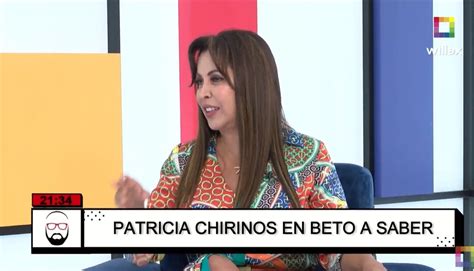 Willax Televisión On Twitter Betoasaber Patricia Chirinos Los