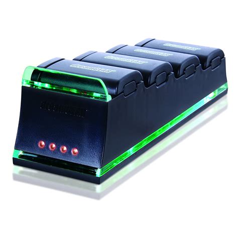 dreamgear xbox 360 quad dock pro charge up to four xbox 360 rechargeable battery packs