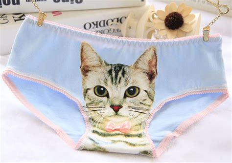 Cute Cotton Tabby Kitty Panties Free Ship Usa At The Great Cat Store