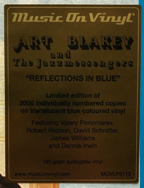 Art Blakey Reflections In Blue Vinyl Record New Sealed Movlp3113 Ebay
