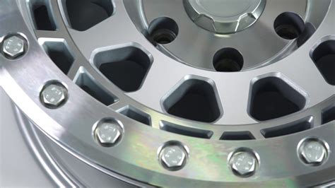 Black Rhino Truck Wheels Primm Beadlock In Silver W Mirror Face
