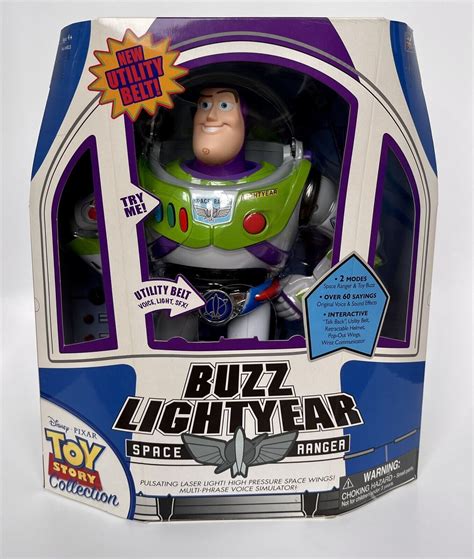 toy story signature collection utility belt talking buzz lightyear thinkway 2010 ebay