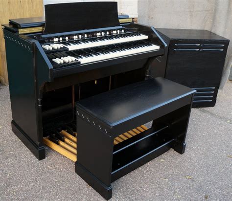 Beautiful Ebony Hammond Cv Organ Dual Speed Leslie Speaker Ebay