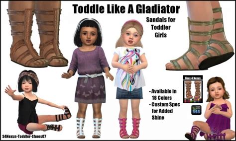 Toddle Like A Gladiator By Samanthagump At Sims 4 Nexus Sims 4 Updates