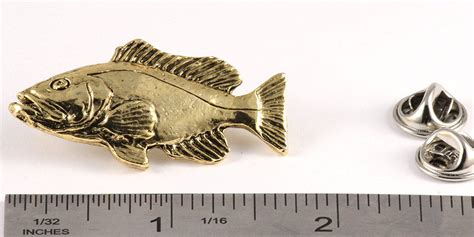 Creative Pewter Designs Pewter Black Seabass Handcrafted Saltwater