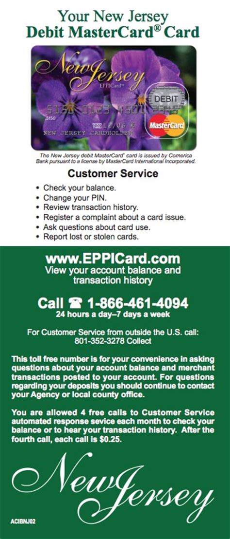Maybe you would like to learn more about one of these? New Jersey NJ EPPICard Customer Service Number - Eppicard Help