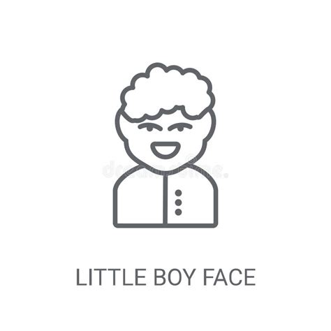 Boy Face Icon Trendy Boy Face Logo Concept On White Background Stock