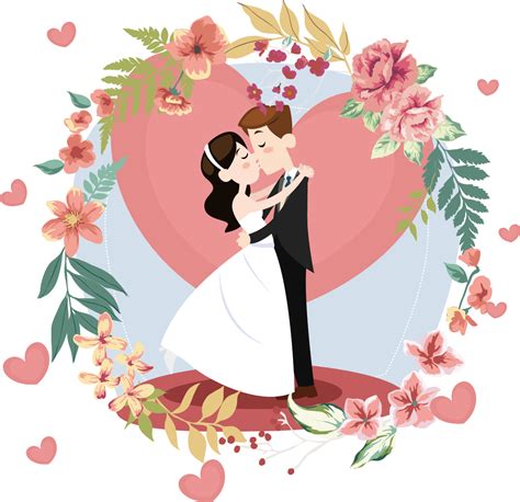 Bride And Groom Clipart Png / Black and white wedding couple png image