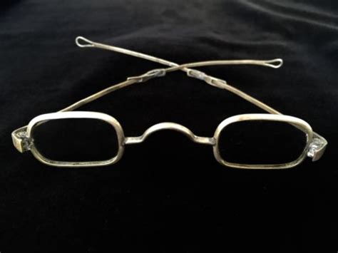 antique brass tone civil war franklin look sliding temple eyeglasses spectacles antique price