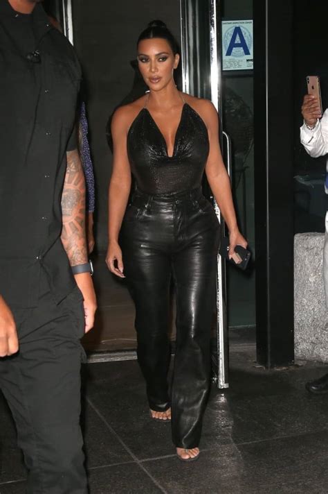 Kim Kardashian Goes Braless And See Through In Greek Restaurant In Ny 13