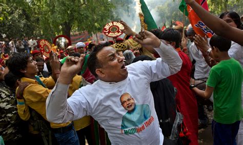 Indian Election Result 2014 Is Modis Year As Bjp Secures Victory World News The Guardian