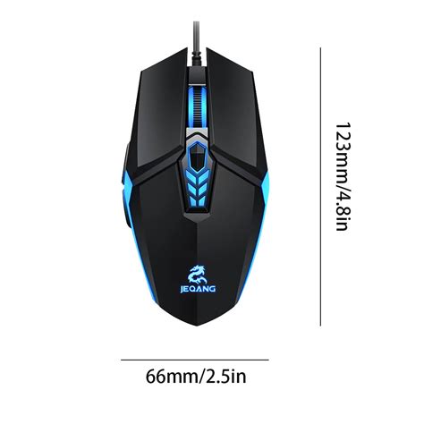 Jeqang Jm 518 Wired Gaming Mouse 3200dpi 6 Buttons Ergonomic Home